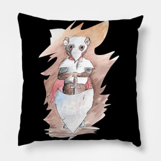 Mouse knight - medieval fantasy inspired art and designs Pillow