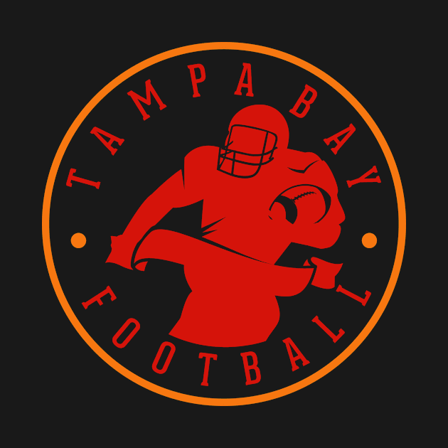 Tampa Bay Football Team Color by Toogoo