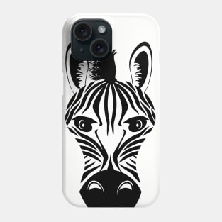 Zebra Face Phone Case