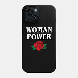 WOMAN POWER // White Phone Case