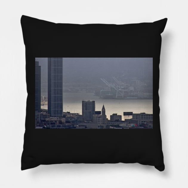 7 AM in San Francisco Pillow by daviddenny