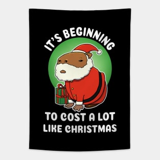 It's begining to cost a lot like Christmas Capybara Christmas Tapestry