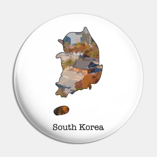 Map of South Korea Pin