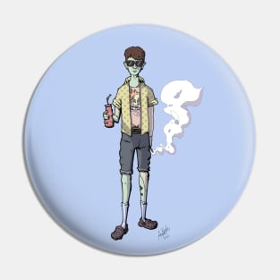 Zing Zombie Punk Pin