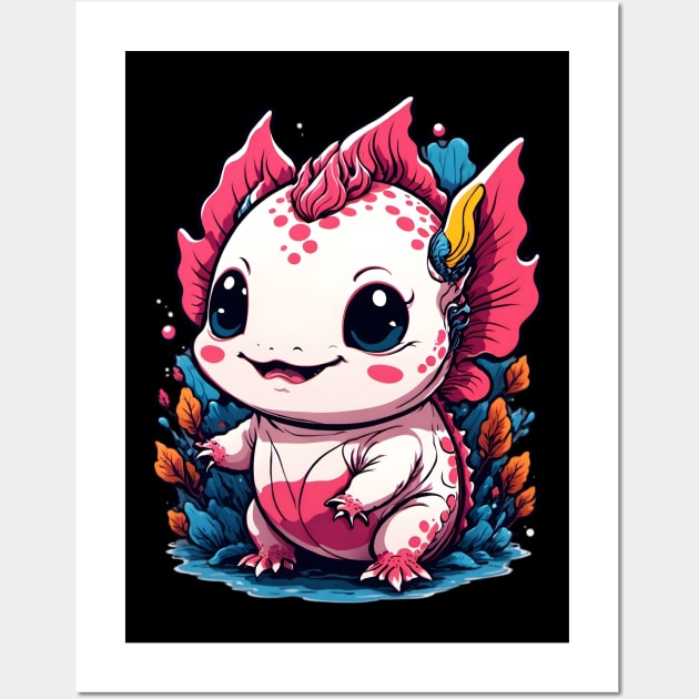 Best Axolotl Dad Ever,Cute Funny Axolotl Canvas Print / Canvas Art