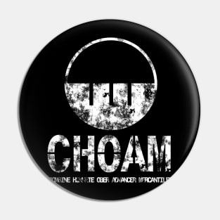 Choam logo white Pin
