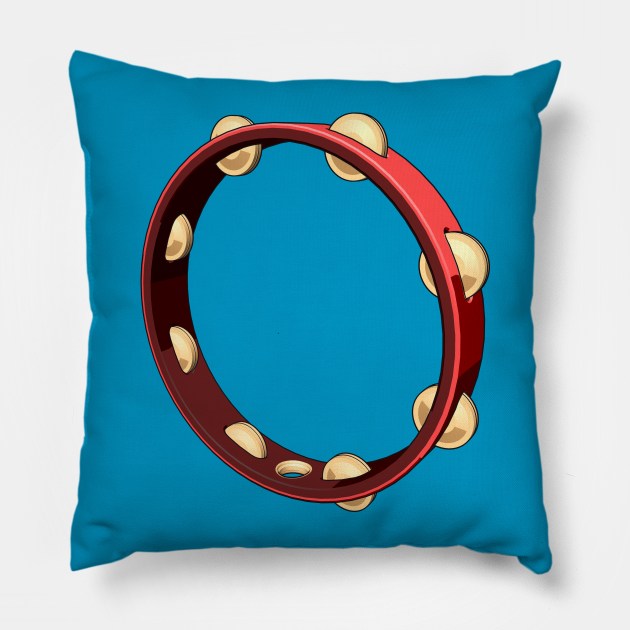 Nice Tambourine Pillow by Cruzncreations