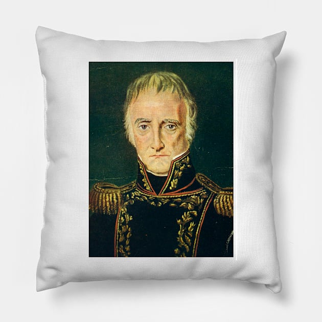 Cornelio Saavedra-2 Pillow by truthtopower