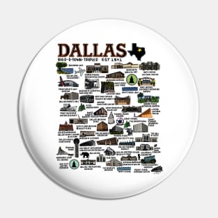 Dallas Texas Map Pin