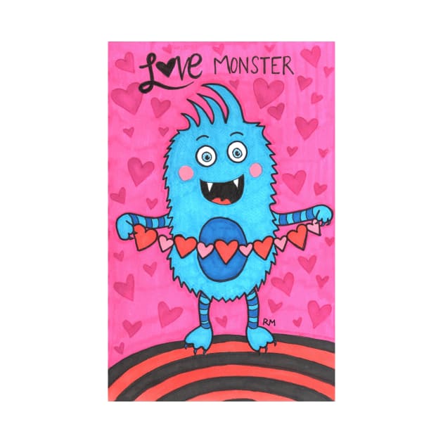 Cute Love Monster by RuthMCreative