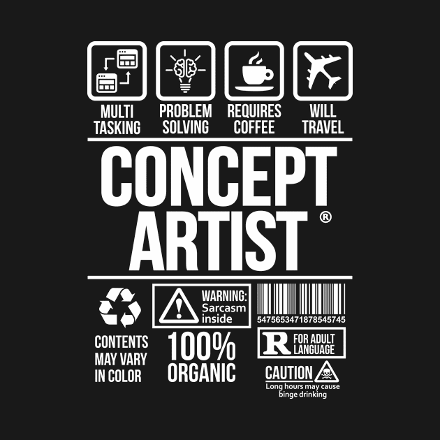 Concept artist T-shirt | Job Profession | #DW by DynamiteWear