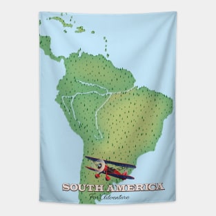 south american travel map Tapestry