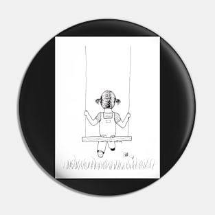 Child on Swing Ink Pin