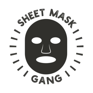 Sheet Mask Gang Design T-Shirt