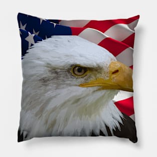 Bald Eagle (Patriotic) Pillow