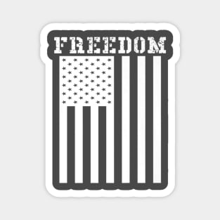 Freedom American Flag Graphic Patriotic Usa Pride Magnet