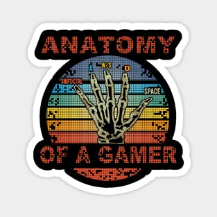Anatomy of a Gamer Hand Skeleton Magnet