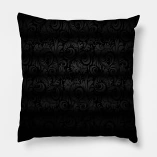 Black Shaded Damask Pillow