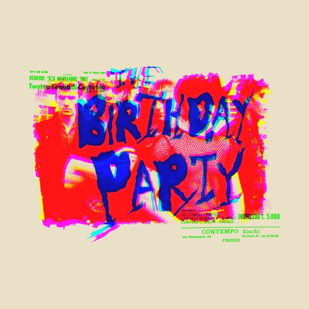 the birthday party cmyk graphic by HAPPY TRIP PRESS