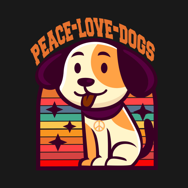 peace love dogs by FatTize