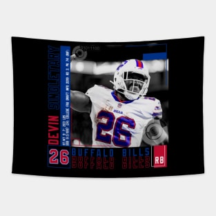 Devin Singletary Paper Poster Tapestry