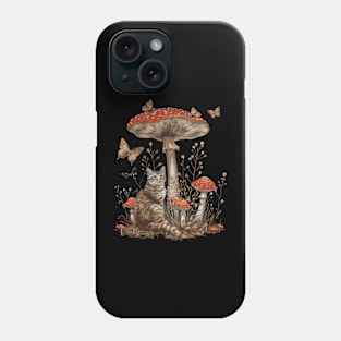 Cottagecore Cat Illustration Phone Case