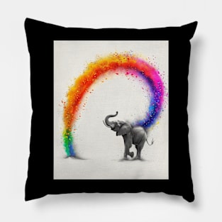 Elephant Family Dynamics Pillow