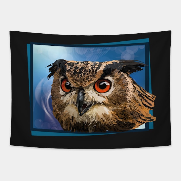 Royal Owl Tapestry by obscurite