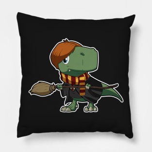 Dino wizard redhead Pillow