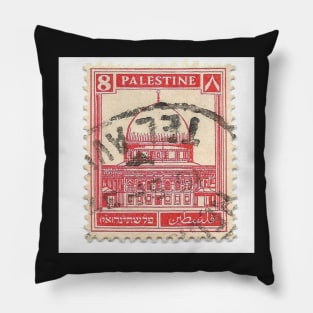 Palestine stamp, 1930s Pillow