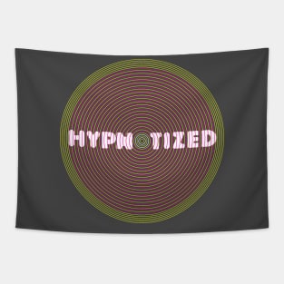 Hypnotized neon pink Tapestry