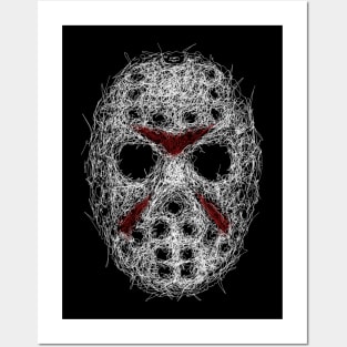 Jason Voorhees Hockey Mask & Machete Art Board Print for Sale by  IndiaChloe