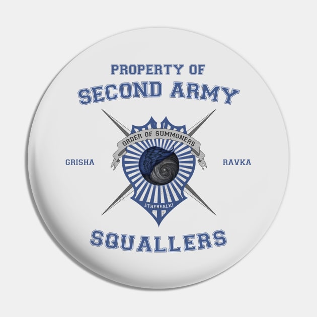 Property of Second Army Squallers Pin by BadCatDesigns