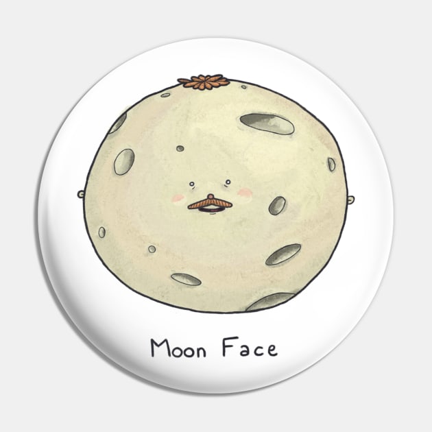 Moon Face Pin by tan-trundell