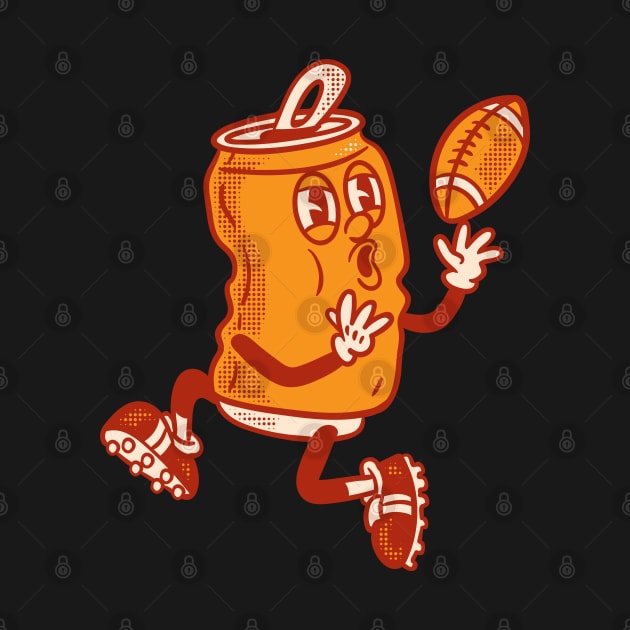 Retro cartoon American Football by Doodlejoystore