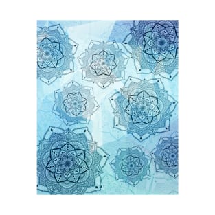 Blue mandalas T-Shirt