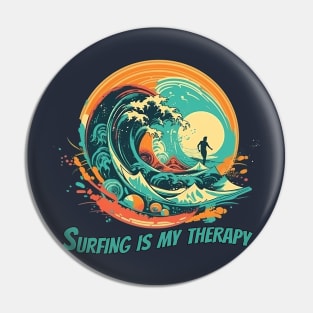 Ride the Exhilarating Surfing Wave with This Beach Vibes Pin