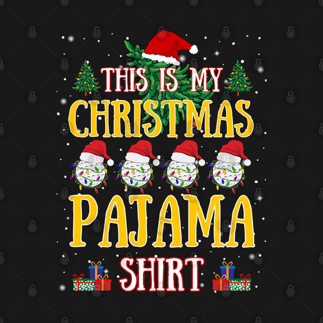 Funny Christmas Golf Lover This Is My Christmas Pajama by egcreations