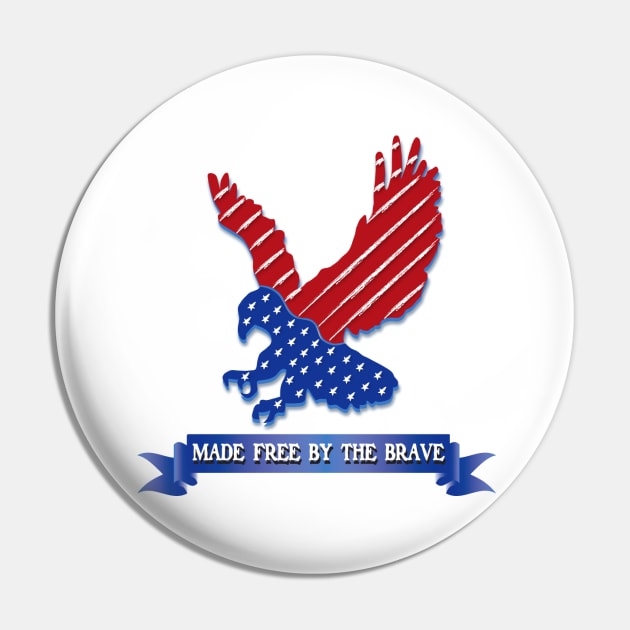 Brave Eagle Pin by leslieharris372