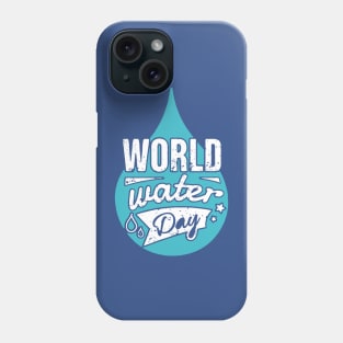 water conservation on world water day Phone Case