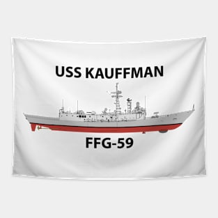 USS KAUFFMAN - FFG-59 OH PERRY CLASS Tapestry