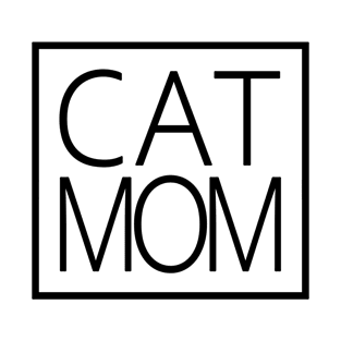 Cat Mom - Cool Square - Cat Owner & Cat Lover Gift For Women T-Shirt