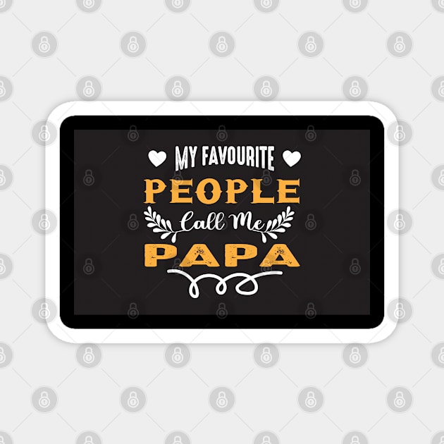 papa t-shirt design Magnet by Designdaily