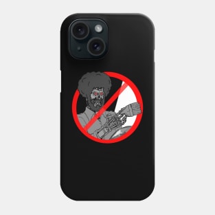 AI ARTIST AT WORK (BW) Phone Case