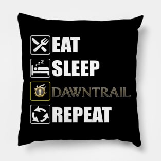 Eat Sleep Dawntrail Repeat FFXIV Online Pillow