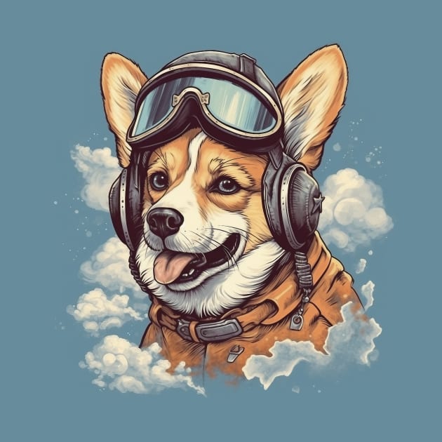 Aviator dog by GreenMary Design