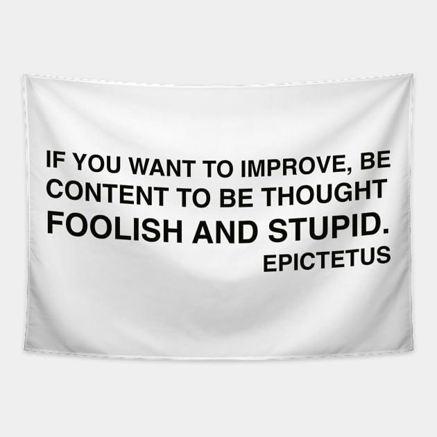 Epictetus Quotes Tapestry by Kenkenne