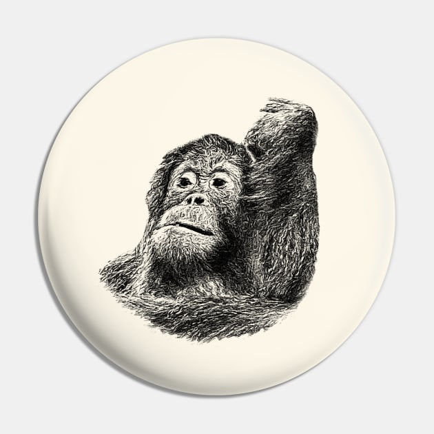 Orangutan Pin by Guardi