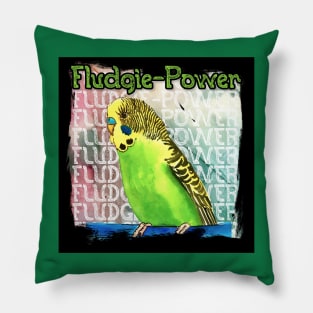 Fludgie-Power Budgie Pillow