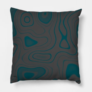 Teal and Gray Pillow